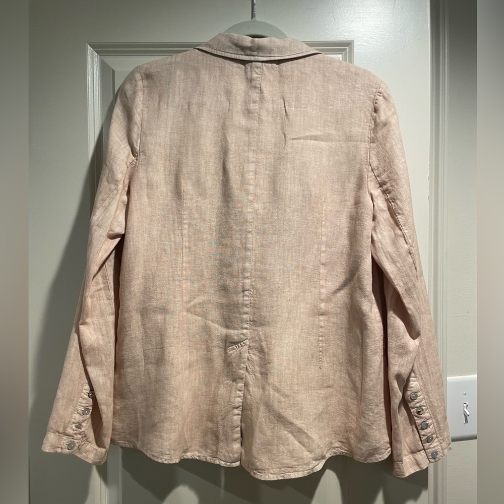 Bella Dahl Linen Easy Longline Blazer - Picture 5 of 7